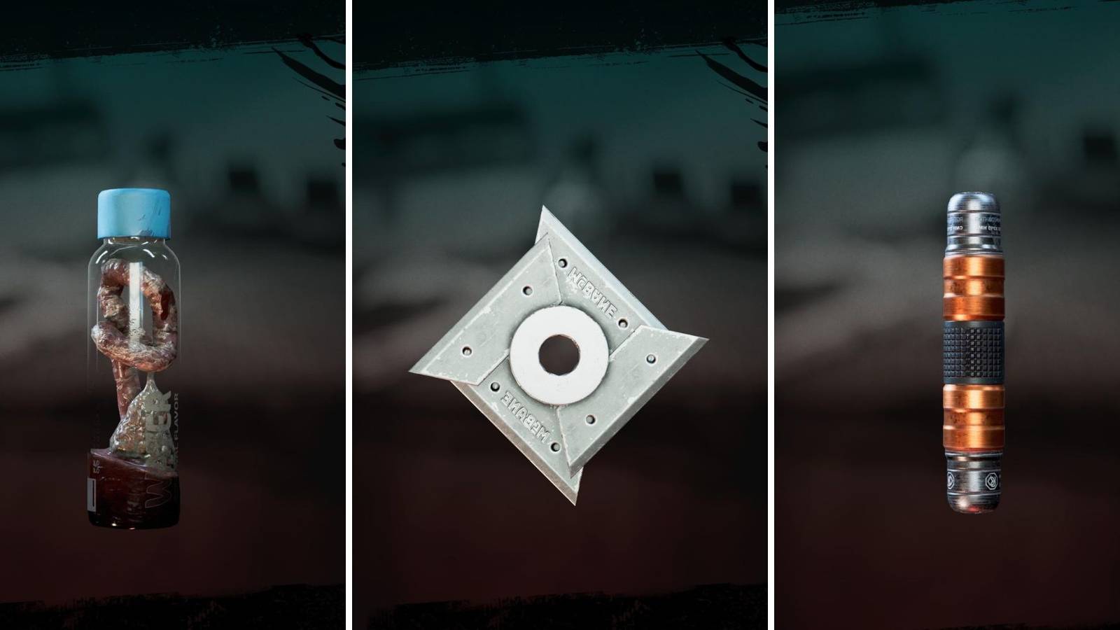 A grid of three of the Curveballs from Dead Island 2