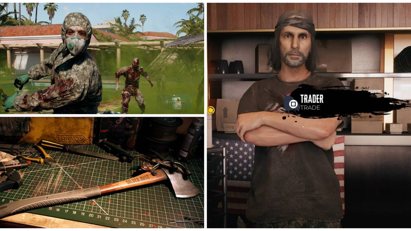 dead island 2 virus zombies, axe blueprint, trader