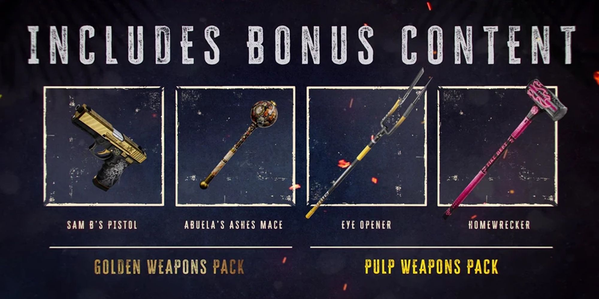 Dead Island 2 - Bonus Weapons For Deluxe And Gold Edition Of Game