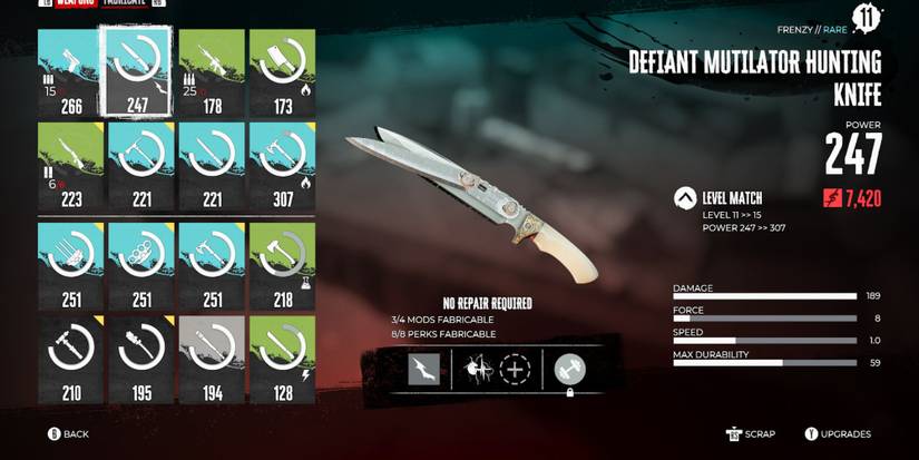 dead island 2 defiant hunting knife 
