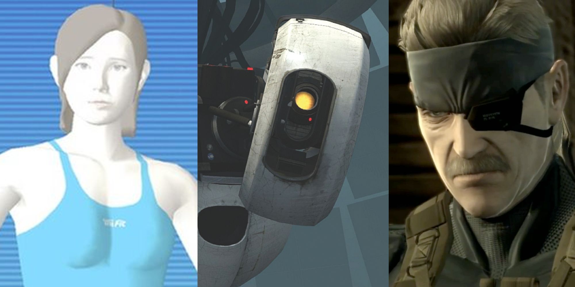 The Wii Fit Trainer; GlaDOS; Snake with a mustache and eyepatch