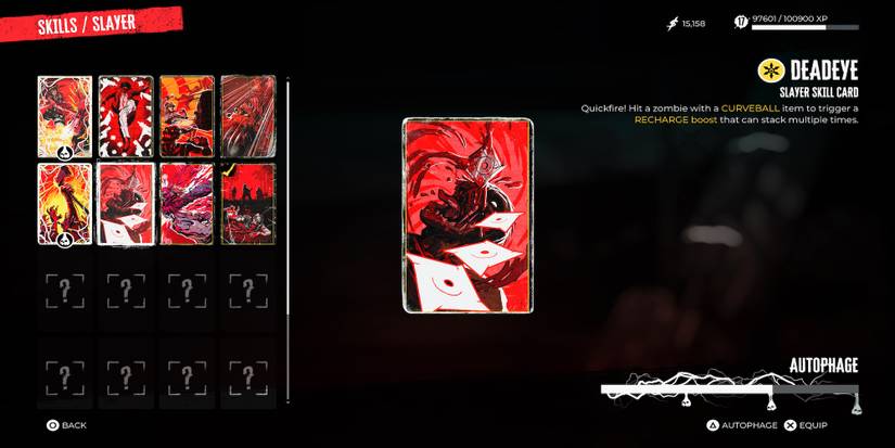 Deadeye skill card in Dead Island 2