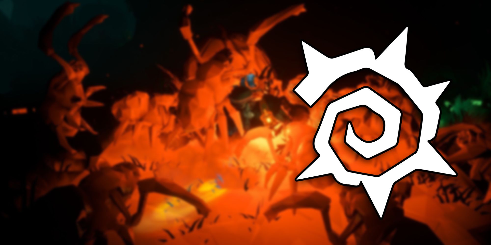 Deep Rock Galactic - Thorns Perk Icon PNG Over Image Of Swarmers