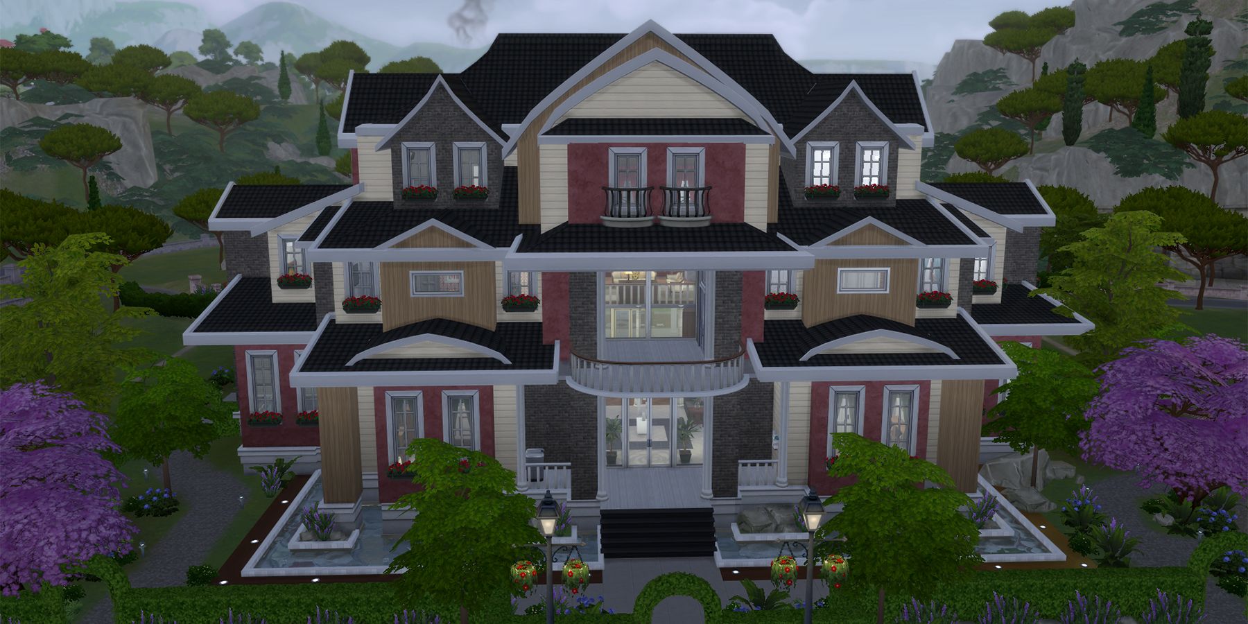 demrix mansion 37 build in the sims 4