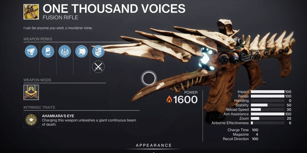 one thousand voices in destiny 2