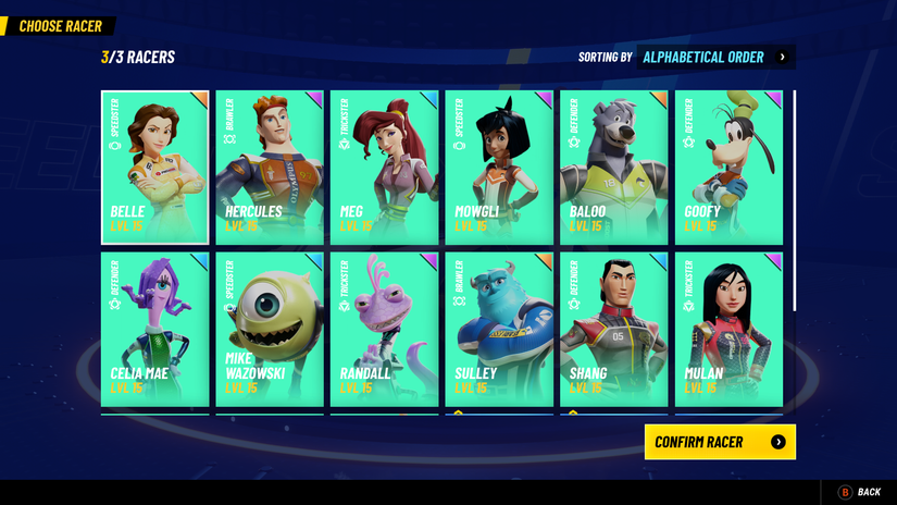 disney speedstorm characters