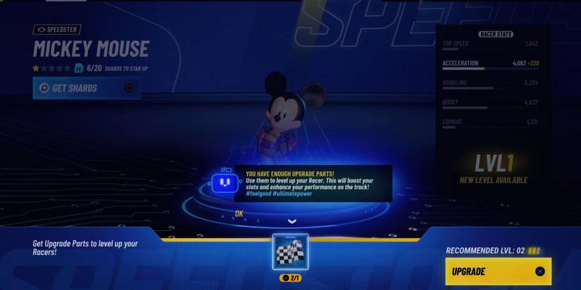 disney speedstorm level up racers