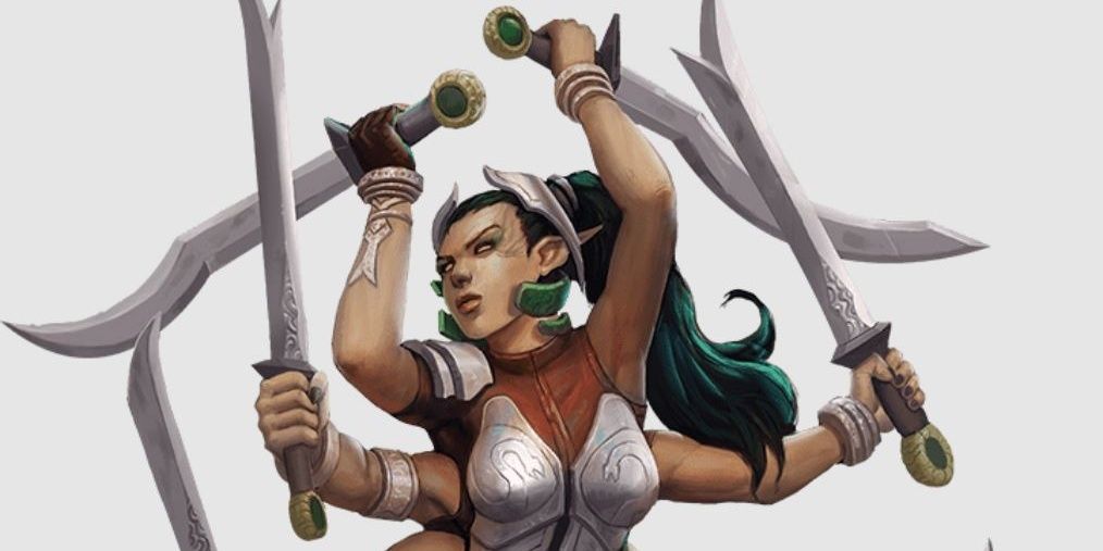 Marilith as depicted in the DND 5e Monster Manual