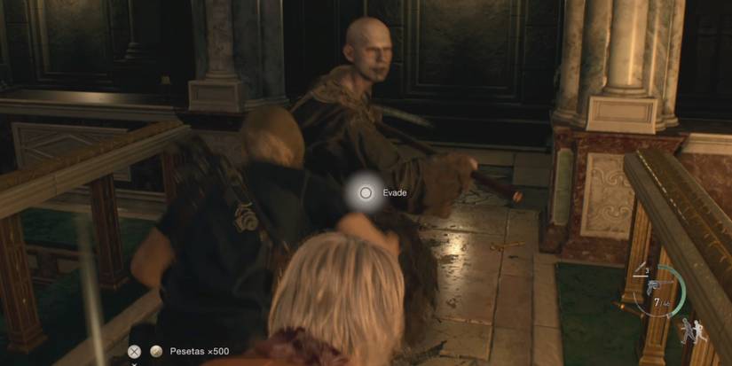 Evading attacks in Resident Evil 4 remake