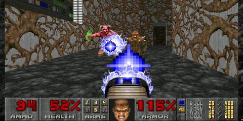 Shooting at Demons in Doom