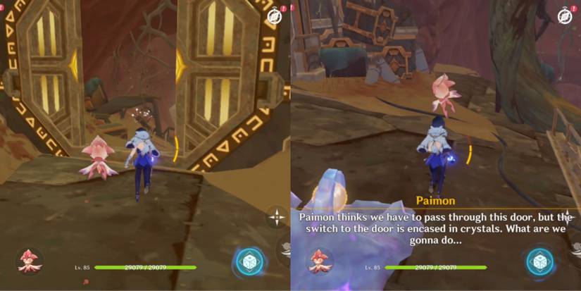 door closes in as the Khvarena light shows Genshin Impact 