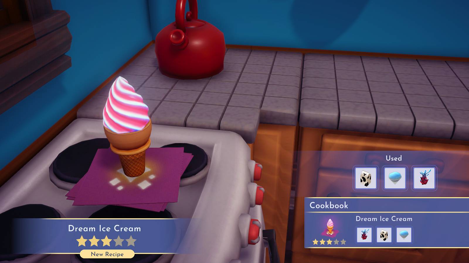 dream ice cream in disney dreamlight valley