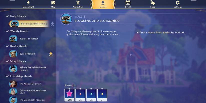 dreamlight valley blooming and blossoming