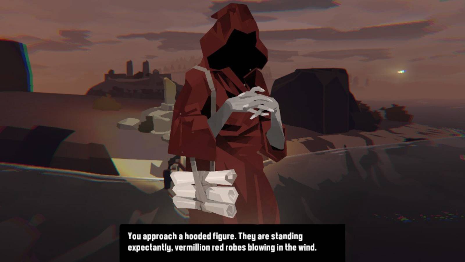 dredge figure in red pursuit walkthrough