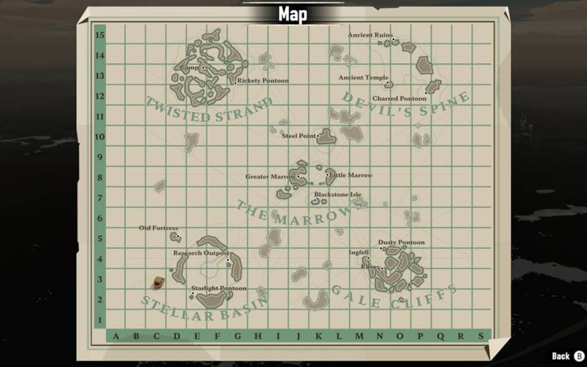 dredge treasure map solution