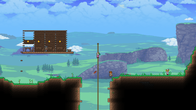 Dynamite hellavator Terraria