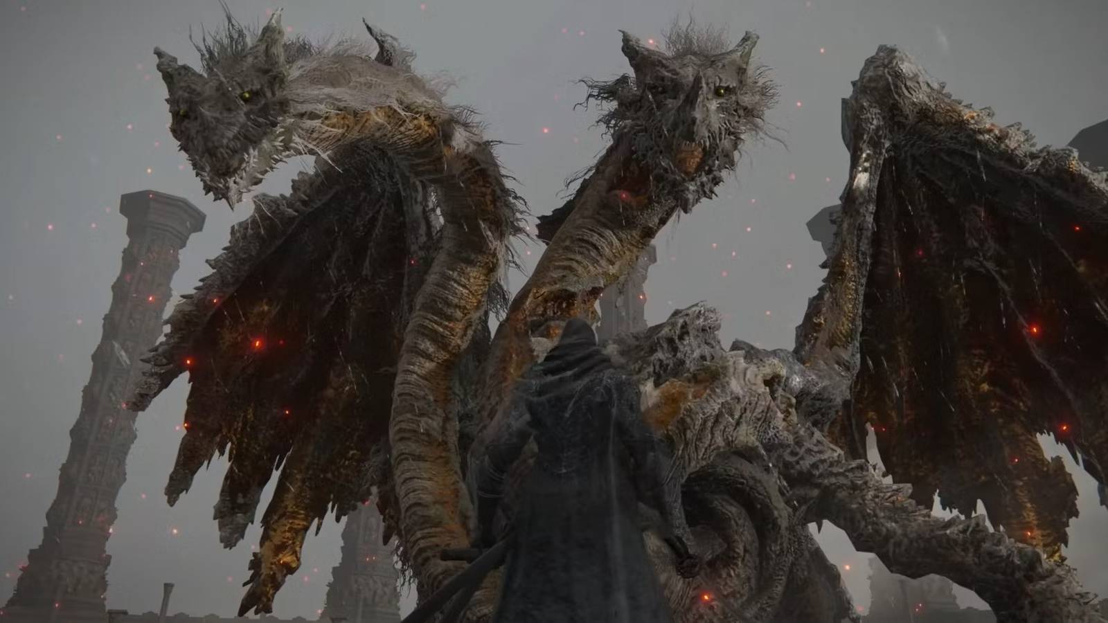 elden ring player defeats dragonlord placidusax with spell