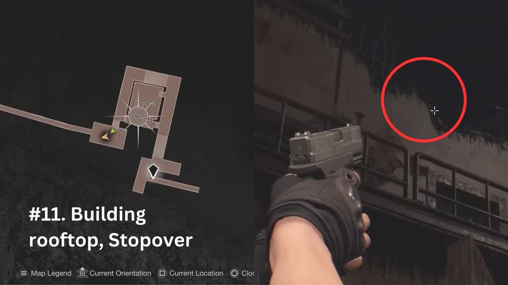 the image shows the location of the castellan of the 11th clockwork. 