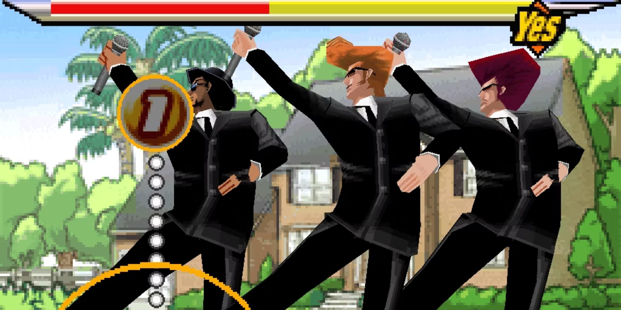 The Elite Beat agents dancing