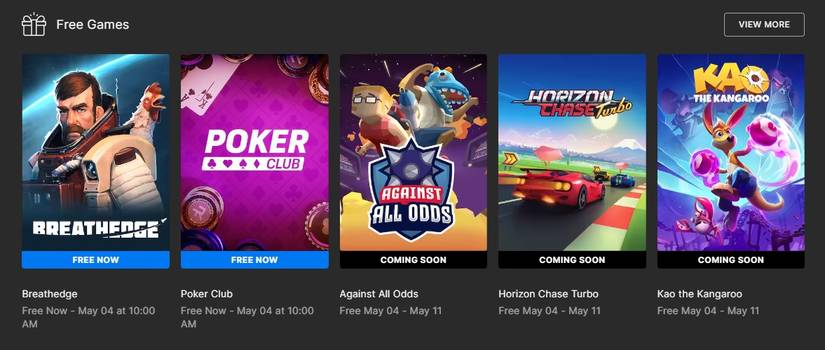 epic games store free games may 2023