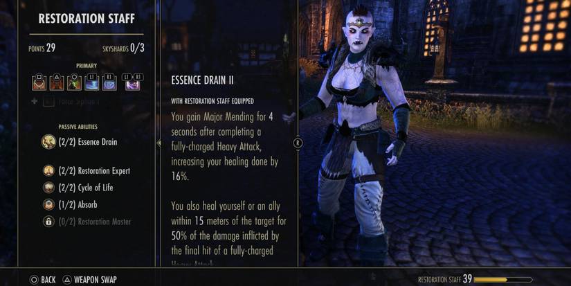 Essence Drain skill in Elder Scrolls Online