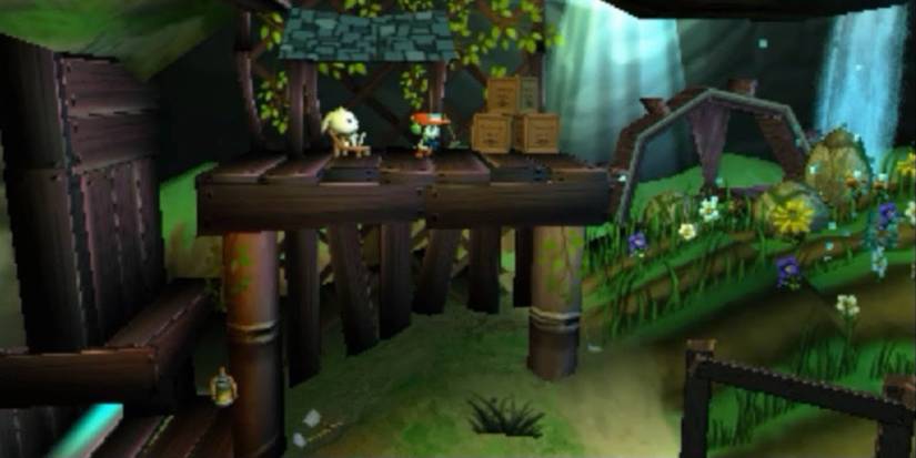 Exploring the world in Cave Story 3D