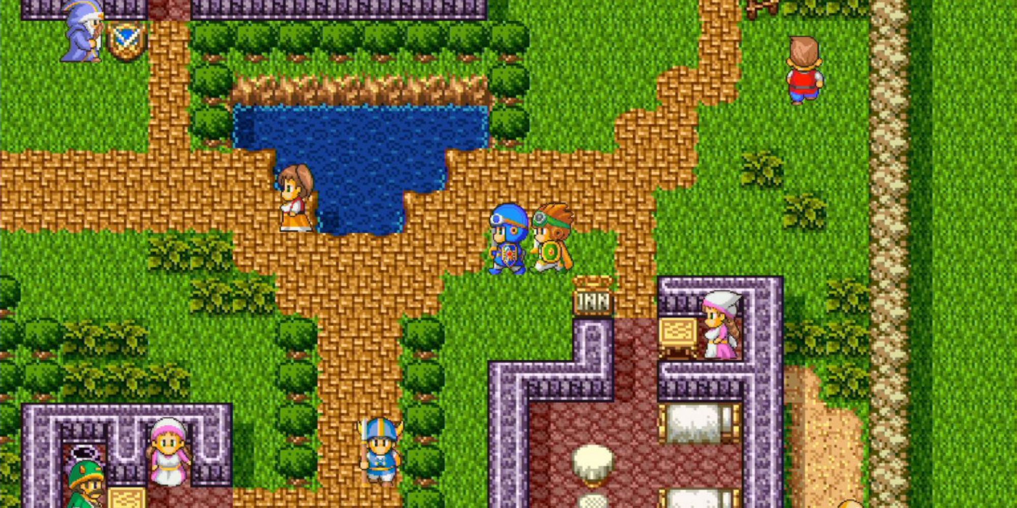 Exploring the world in Dragon Quest 2