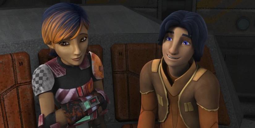 Ezra Bridger and Sabine Wren in Star Wars Rebels