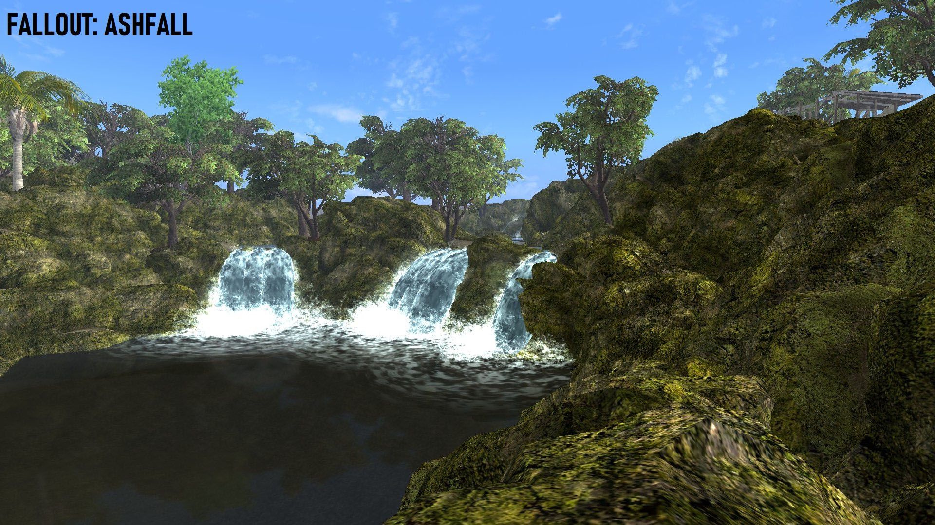 fallout ashfall waterfall