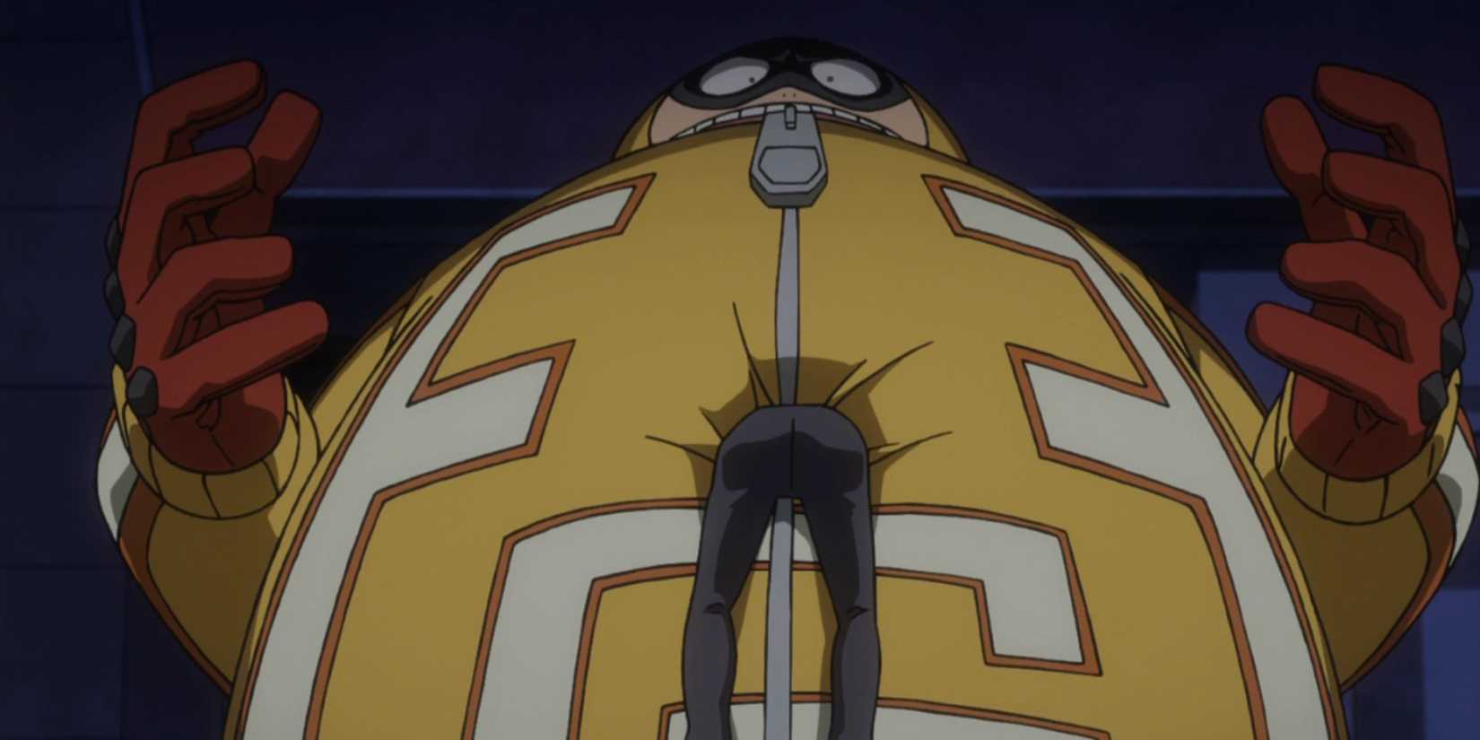 A Villain stuck in Fat Gum's Quirk in My Hero Academia