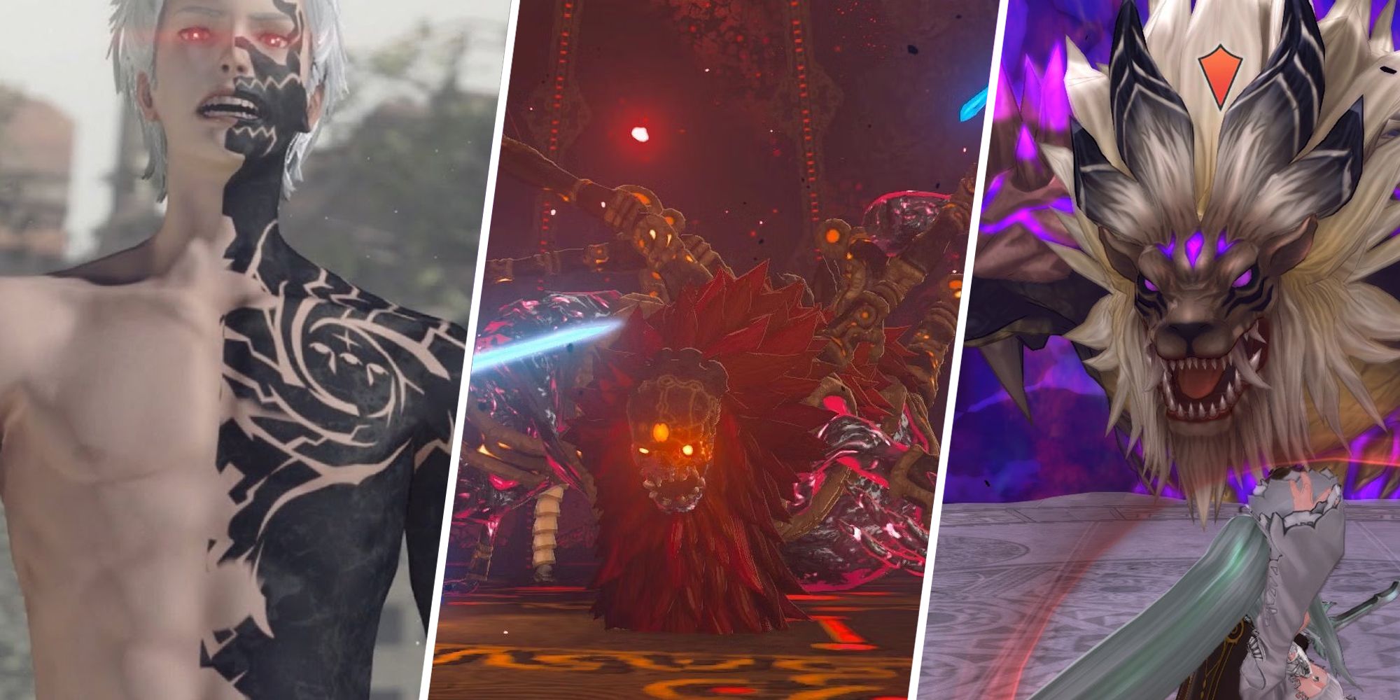Eve in NieR: Automata, Calamity Ganon in Breath of the Wild, and Haldalf in Tales of Zestiria