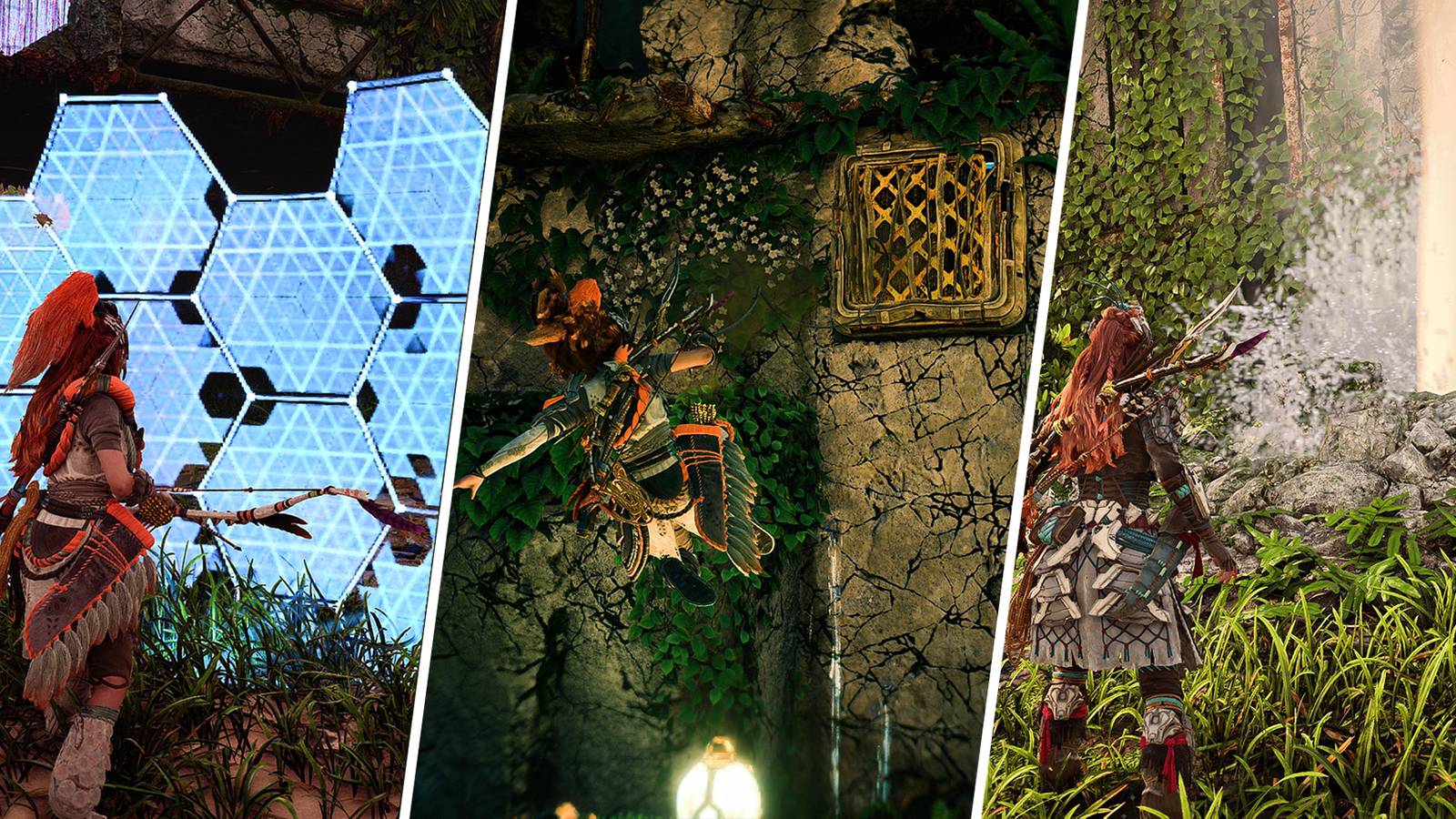 Aloy performing new gameplay techniques