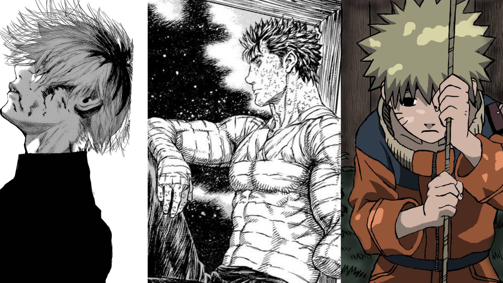 Featured Loneliest Anime Protagonists Guts Naruto Kaneki