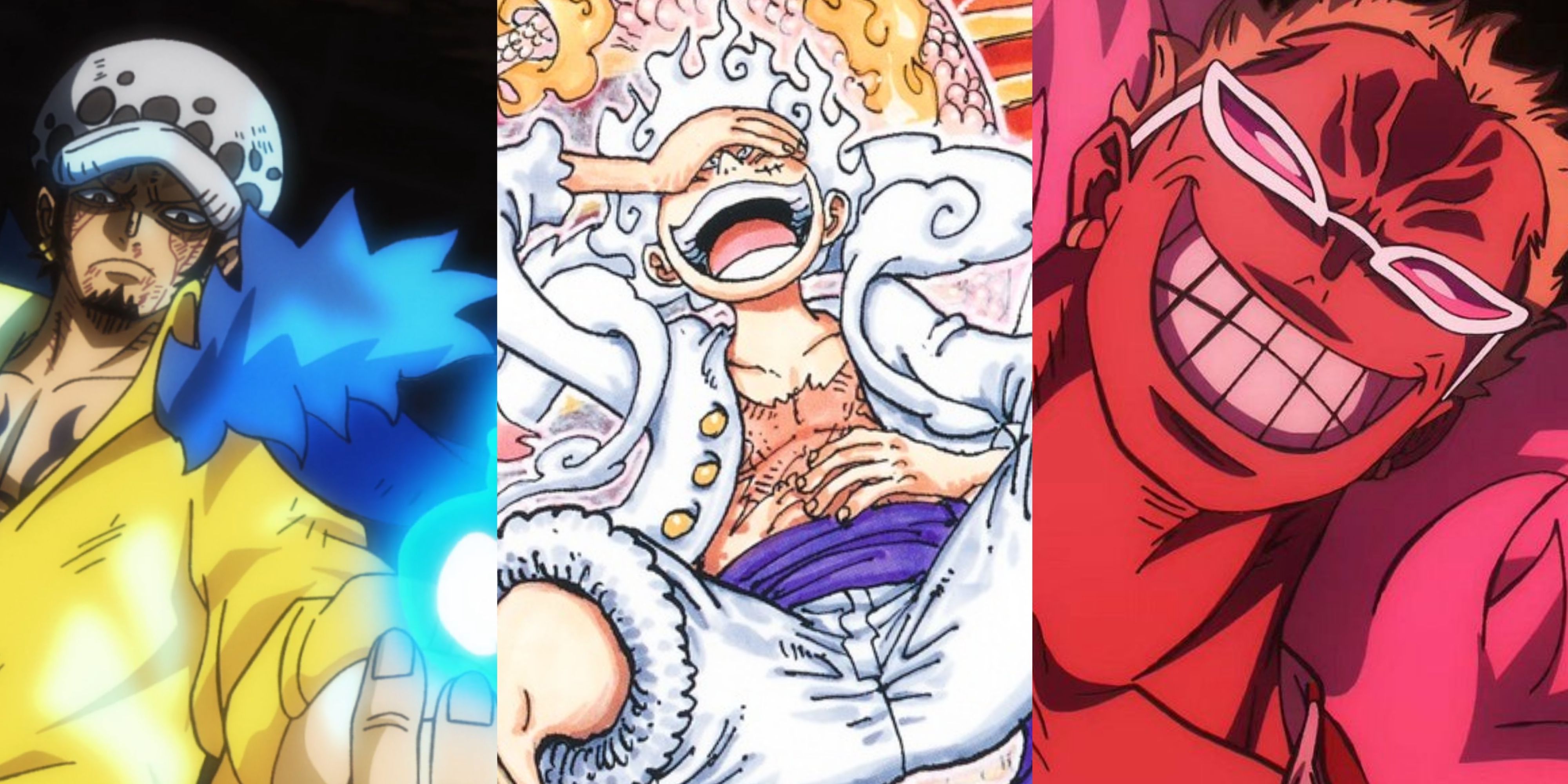 Featured One Piece Creative Devil Fruit Users Luffy Law Doflamingo 