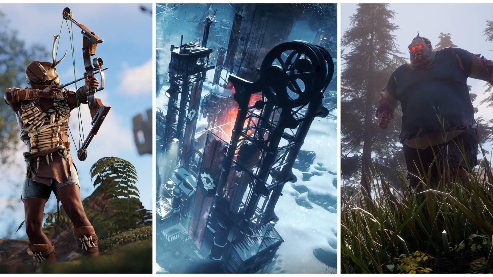 Featured image of survival games with mature ratings like Rust, Frostpunk, and State of Decay 2