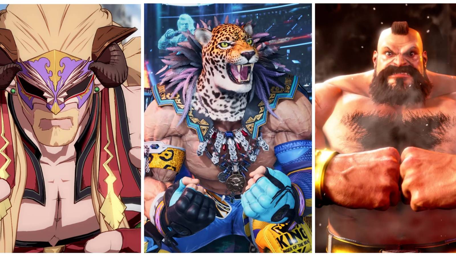 Ladiva, King, and Zangief