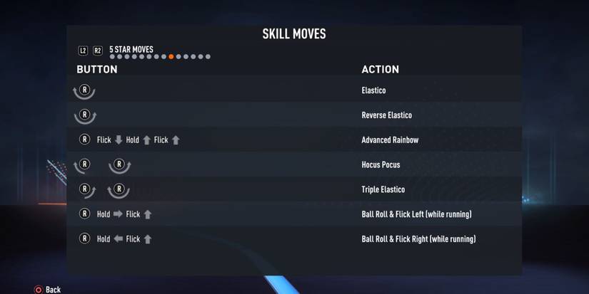 The five star skill moves on FIFA 23