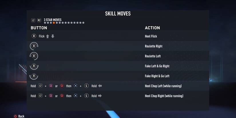 The three star skill moves on FIFA 23