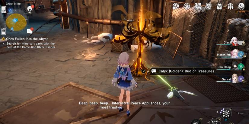 findie locating mine cart wheelset in honkai star rail