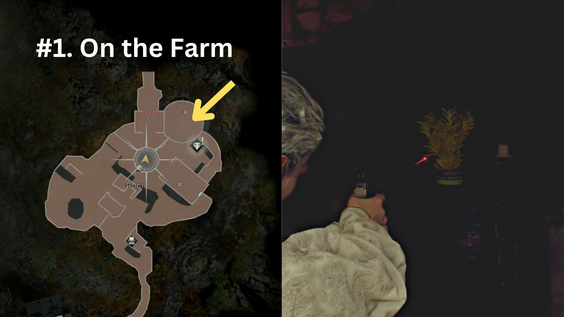image showing the first yellow herb on the farm re4 remake.