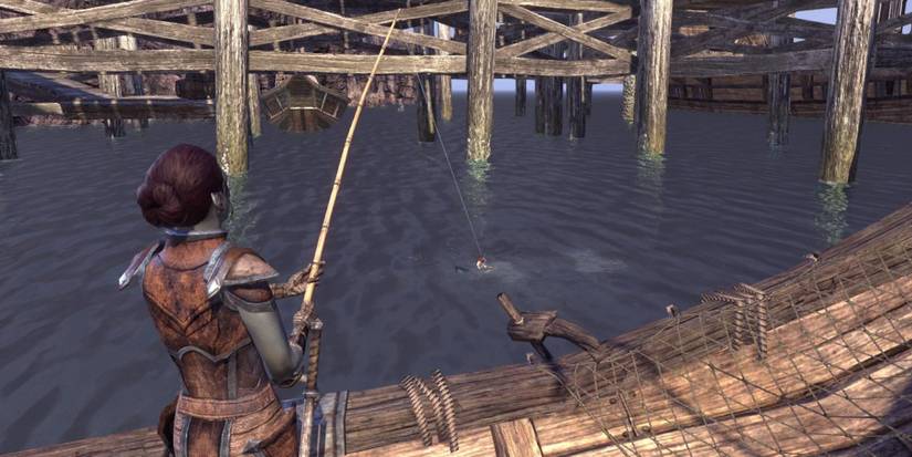 A player fishing in the Elder Scrolls Online
