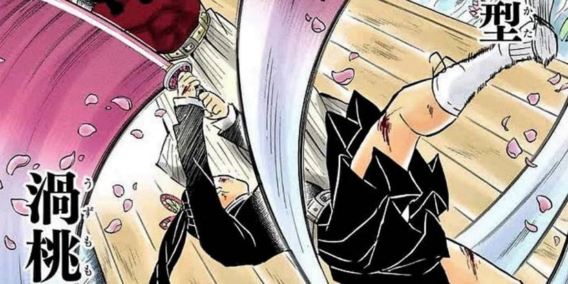 Flower Breathing's Sixth Form - Whirling Peach in Demon Slayer