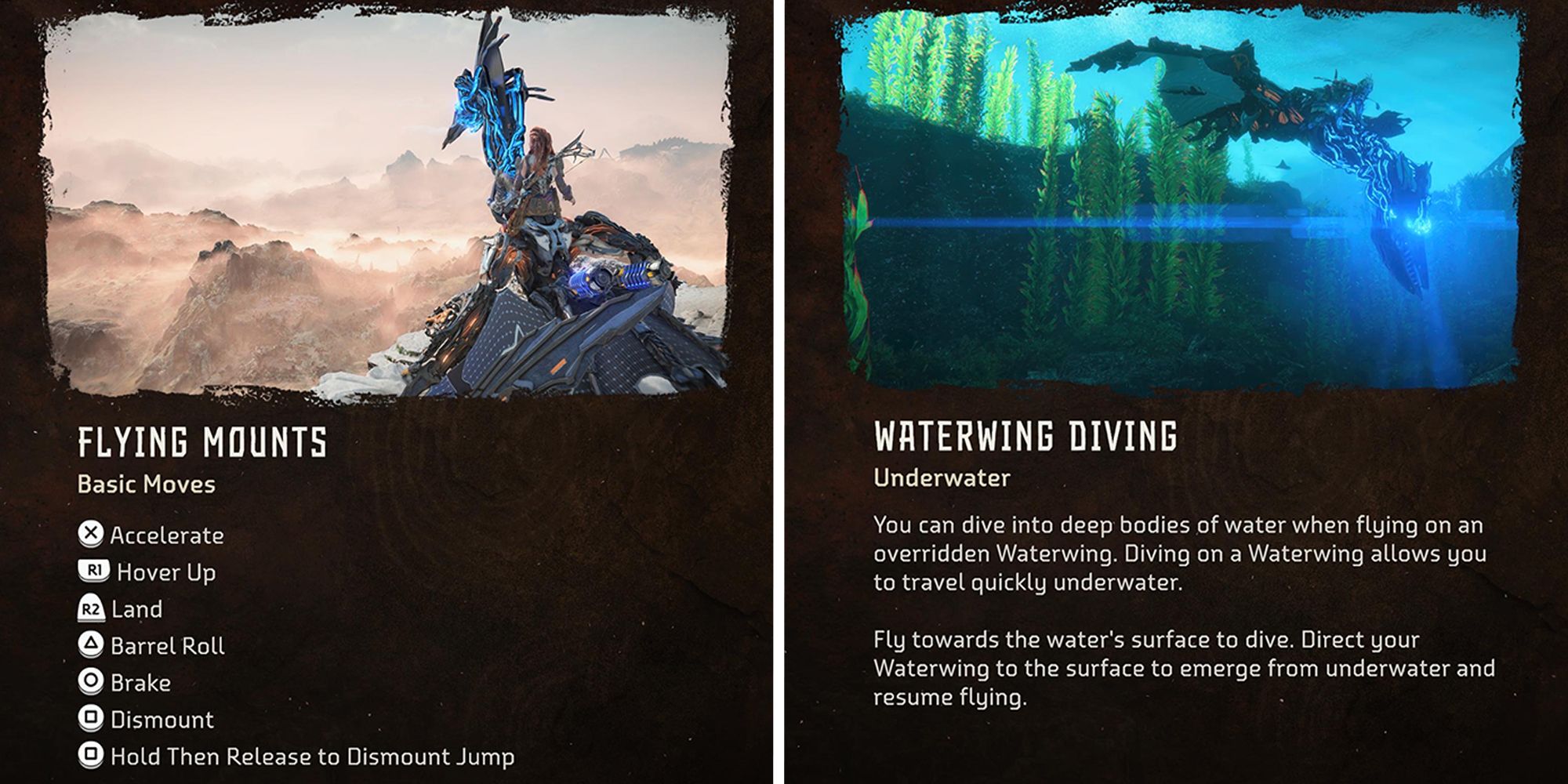 Flying Mount and Waterwing information page