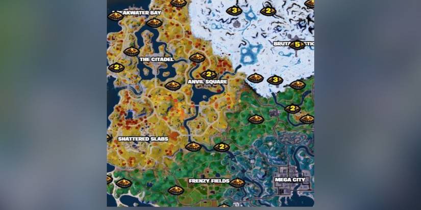 Grassland Medieval Biome Campfire Locations in Fortnite Season 2 Chapter 4 