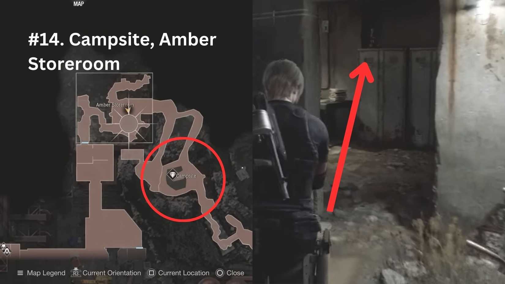 image showing the location of the 14th hour castellan. 