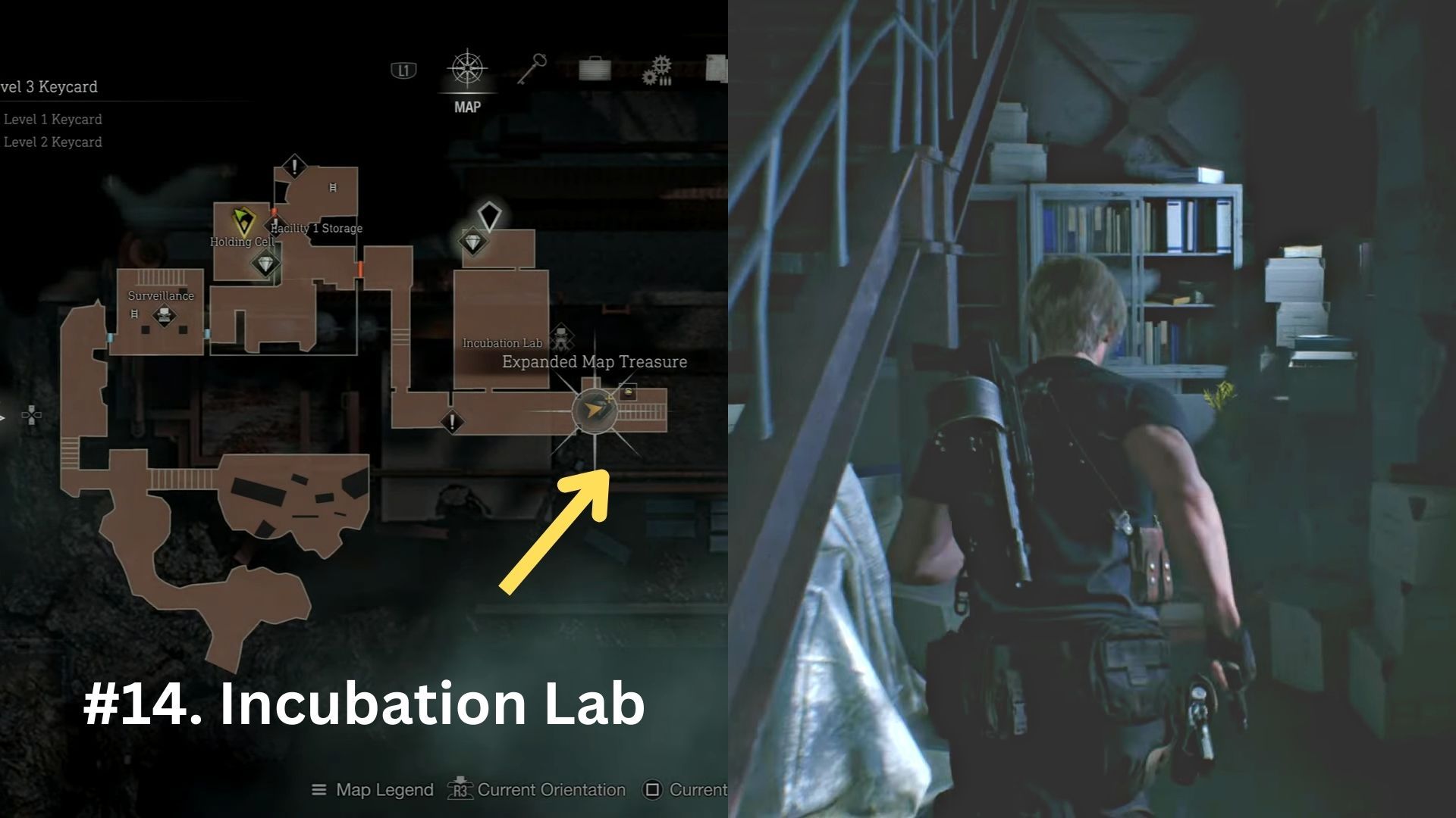 image showing the fourteenth yellow herb location re4 remake.