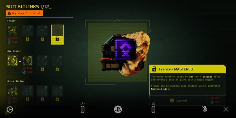 The Frenzy Biolink/Perk from Meet Your Maker