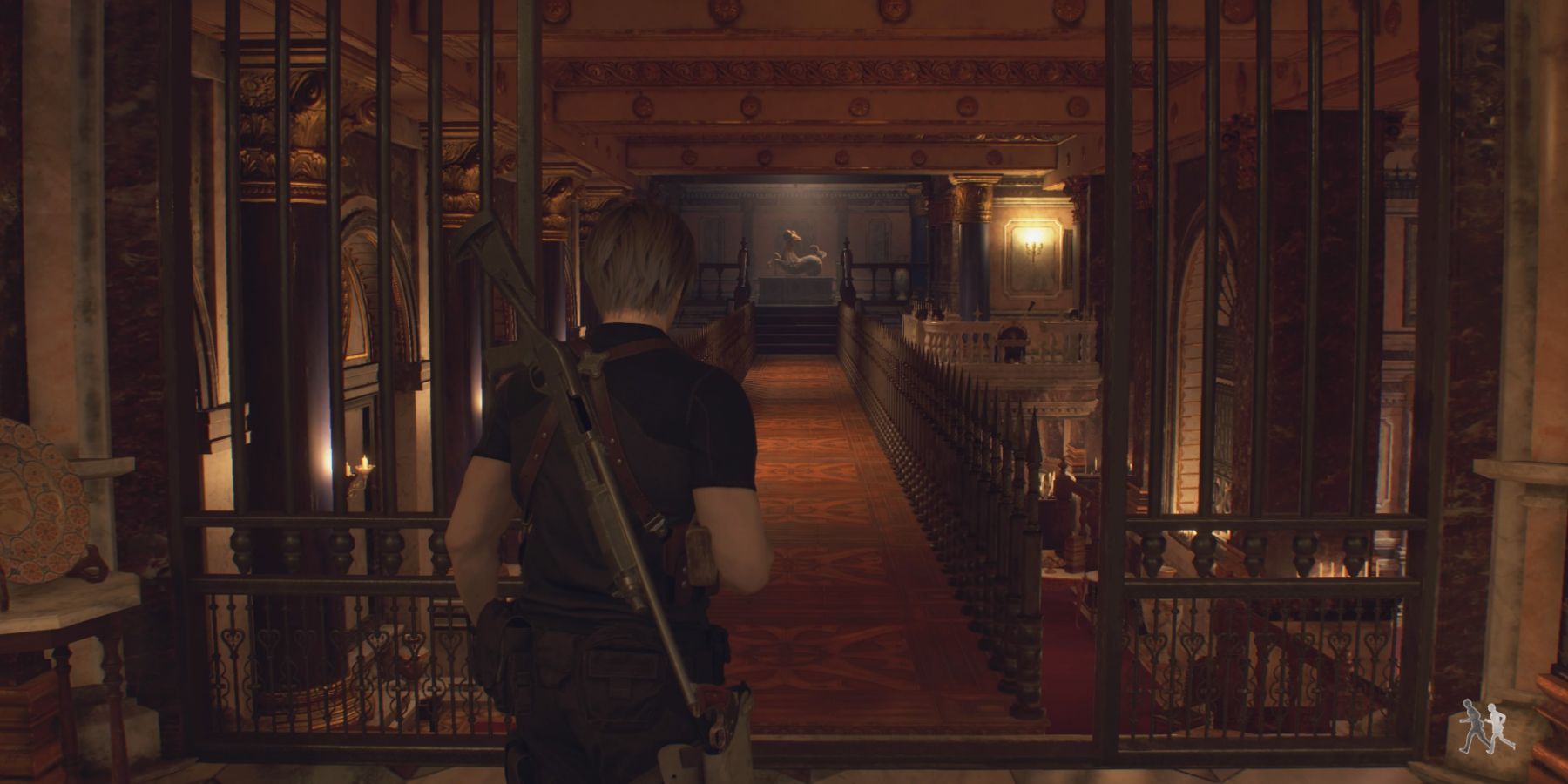 Leon finds the goat head in Resident Evil 4 remake