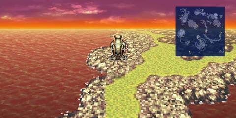 Flying the airship in Final Fantasy 6