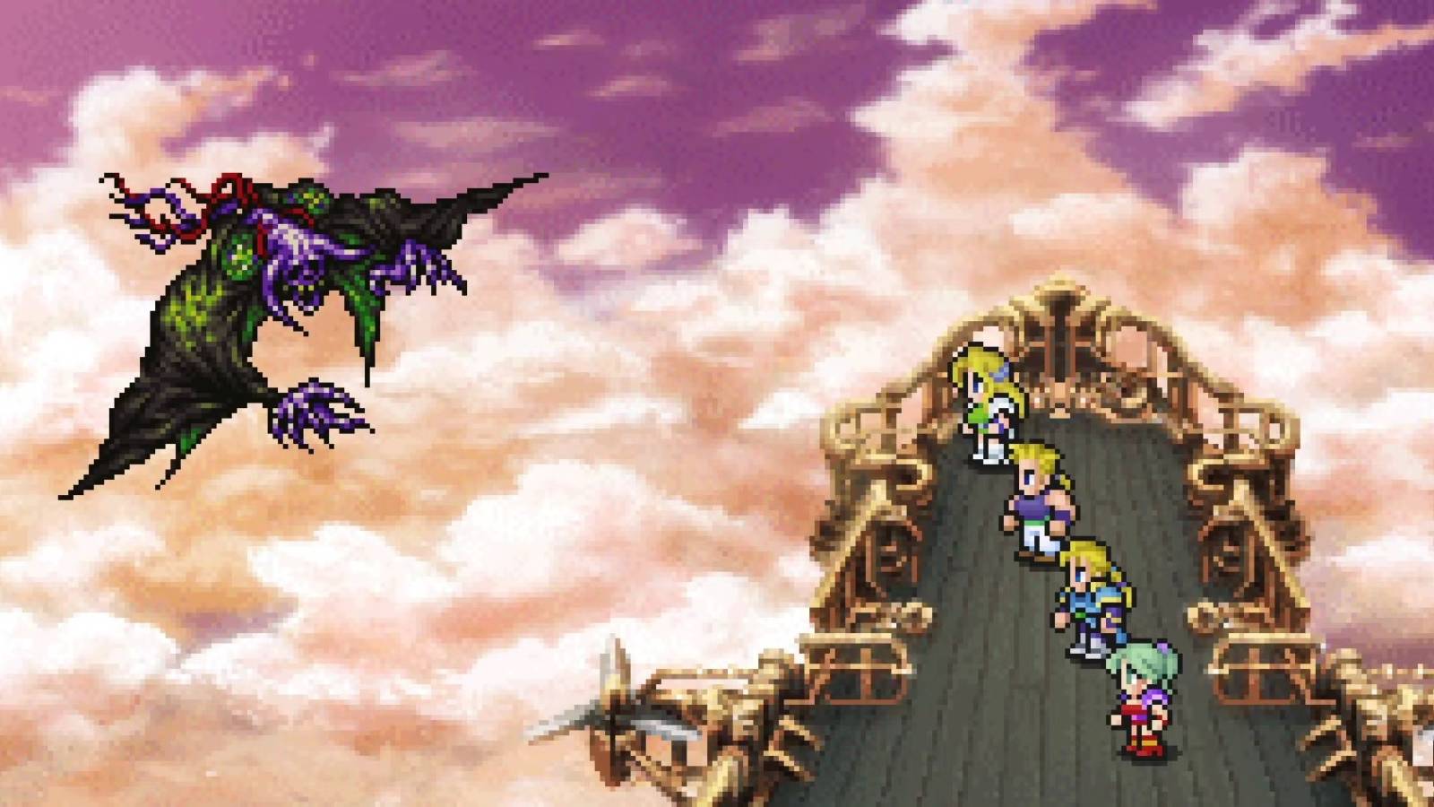 Fighting Deathgaze in Final Fantasy 6